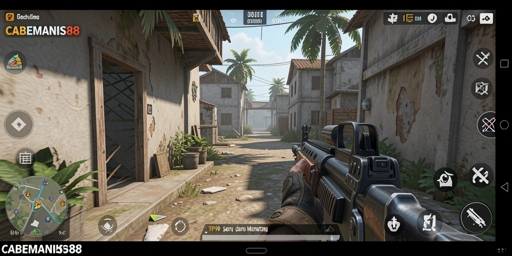 Screenshot gameplay menunjukkan aksi seru dan menantang di CABEMANIS88.
