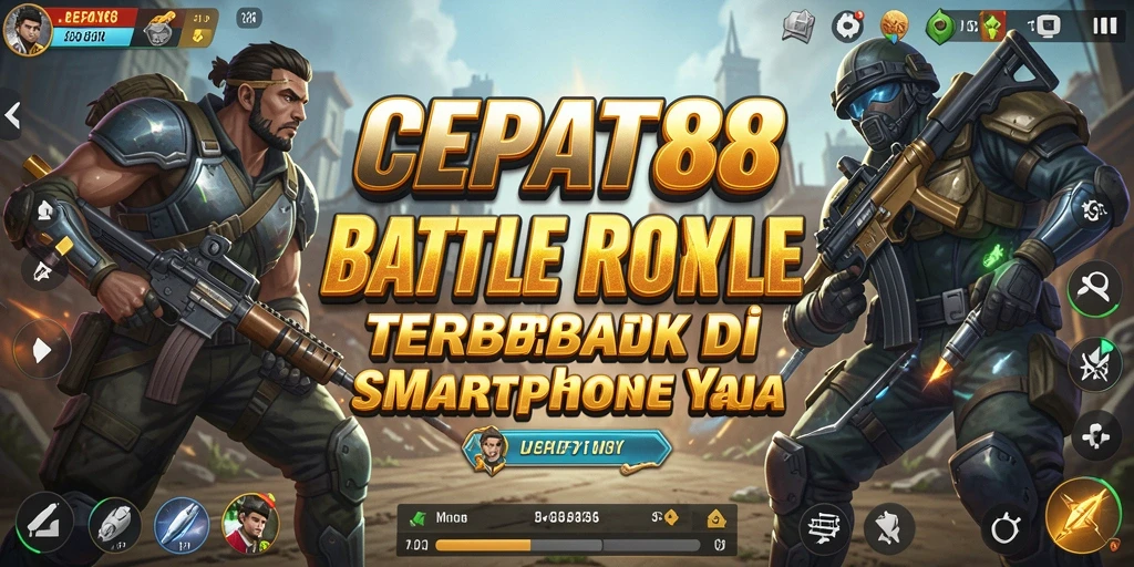 Gameplay seru dalam pertarungan Battle Royale CEPAT88 dengan grafis memukau.