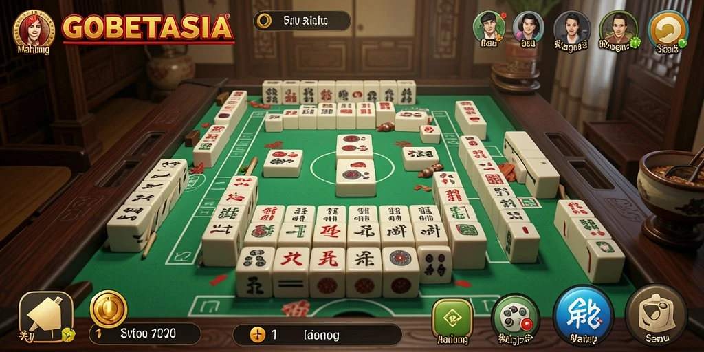 Screenshot GOBETASIA menampilkan gameplay Mahjong yang menarik dan mengasyikkan.